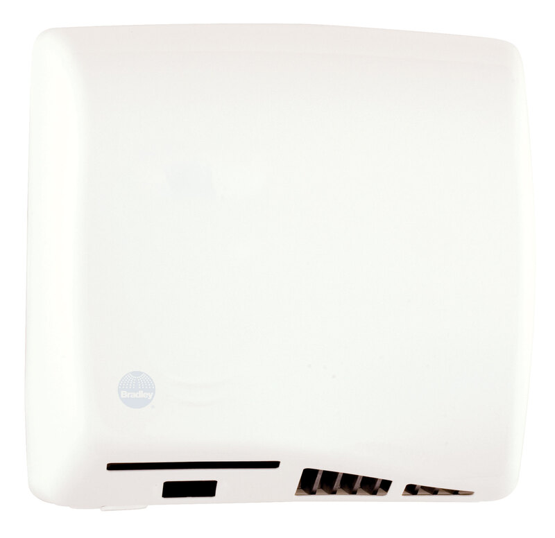 Aerix Hand Dryer, Adjustable Speed, Universal Voltage, Steel-White